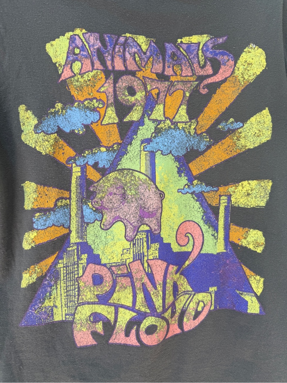 Pink Floyd Animals 1977 Graphic Tee | Faded Charcoal | Band Tee | S